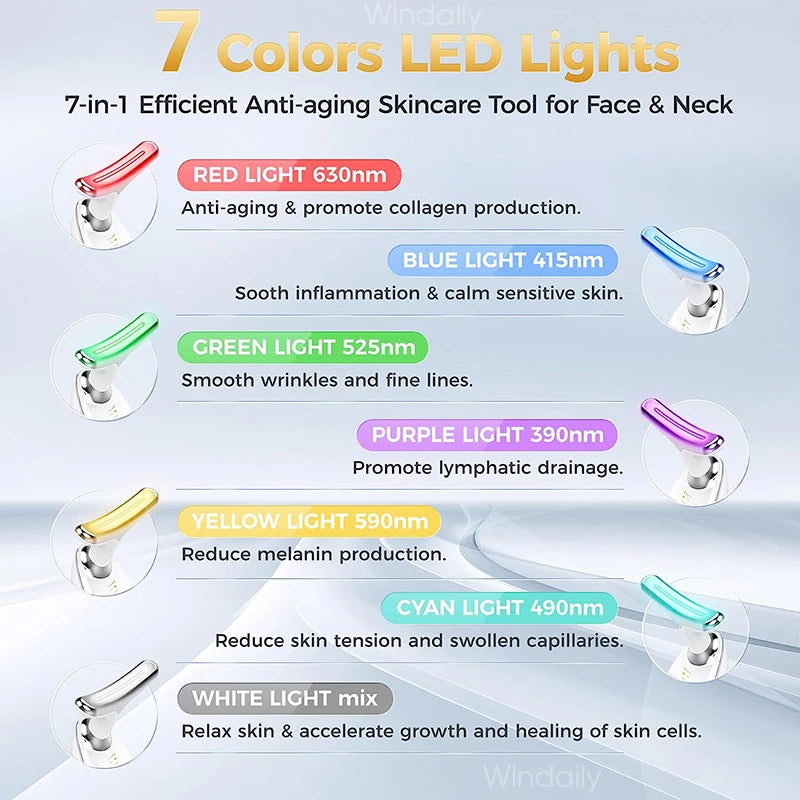 Appareil de lifting LED 7 Couleurs - CelliovaSkin™